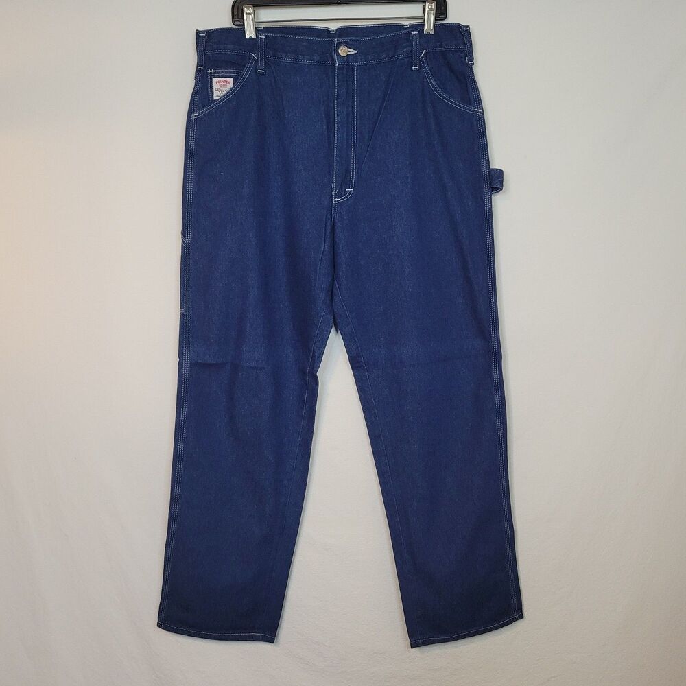 Vintage Pointer Brand Carpenter Jeans Womens 16M Blue Workwear Chore Utility 90s